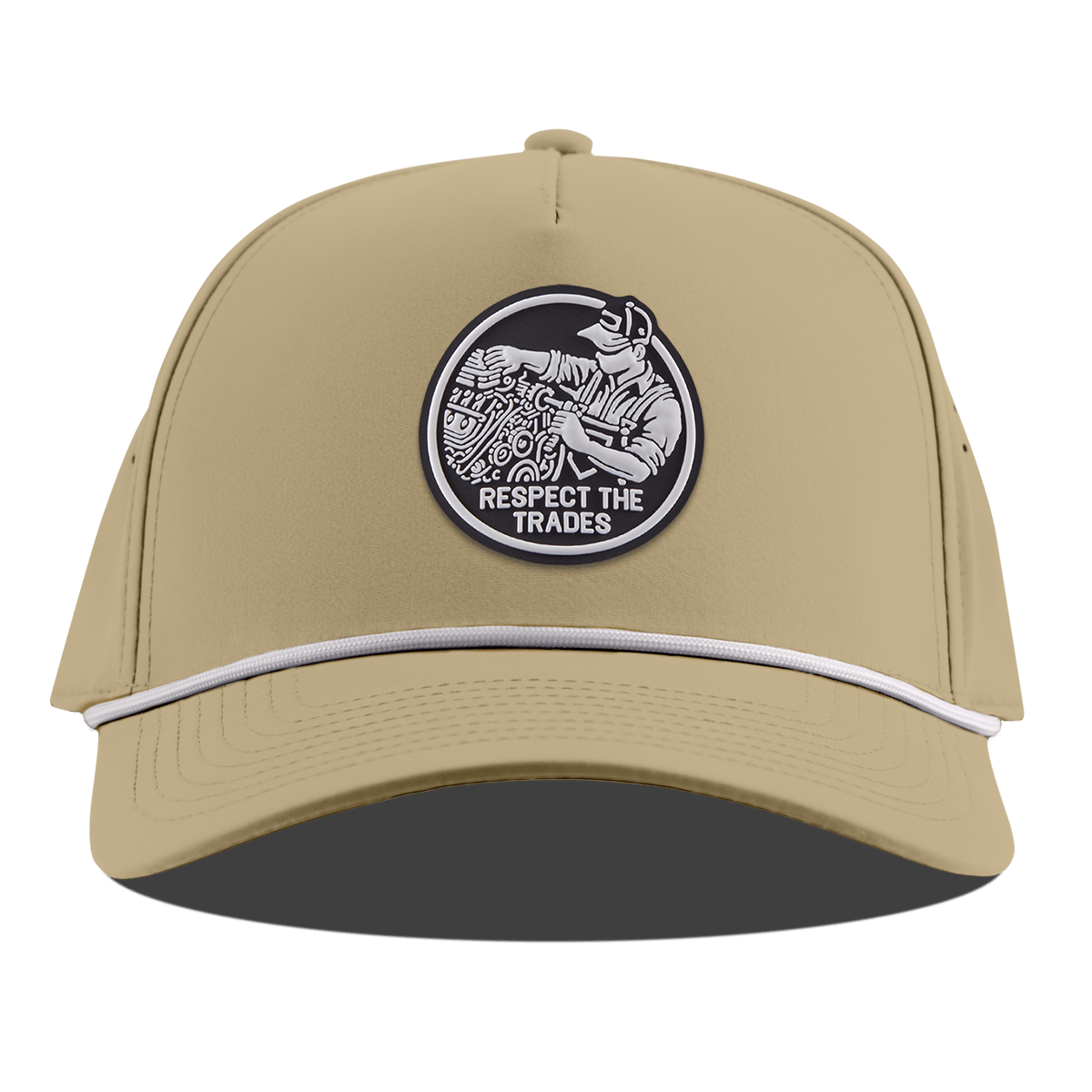 Respect The Trades Mechanic Curved 5 Panel Rope Desert