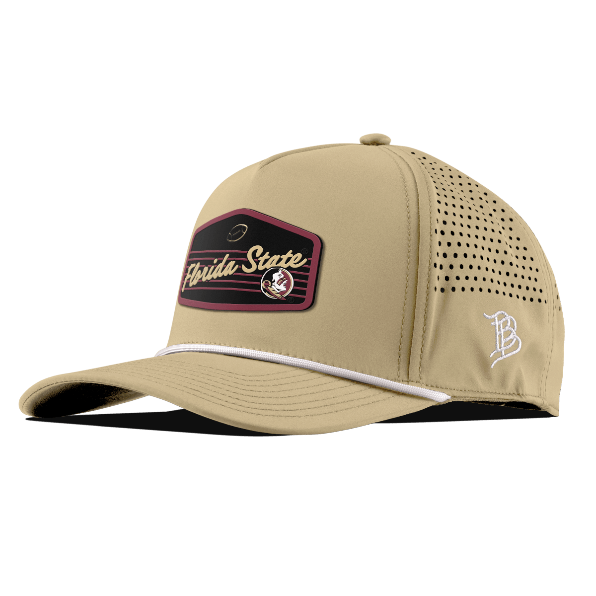 Florida State University "Seminole Football" Curved 5 Panel Rope Desert