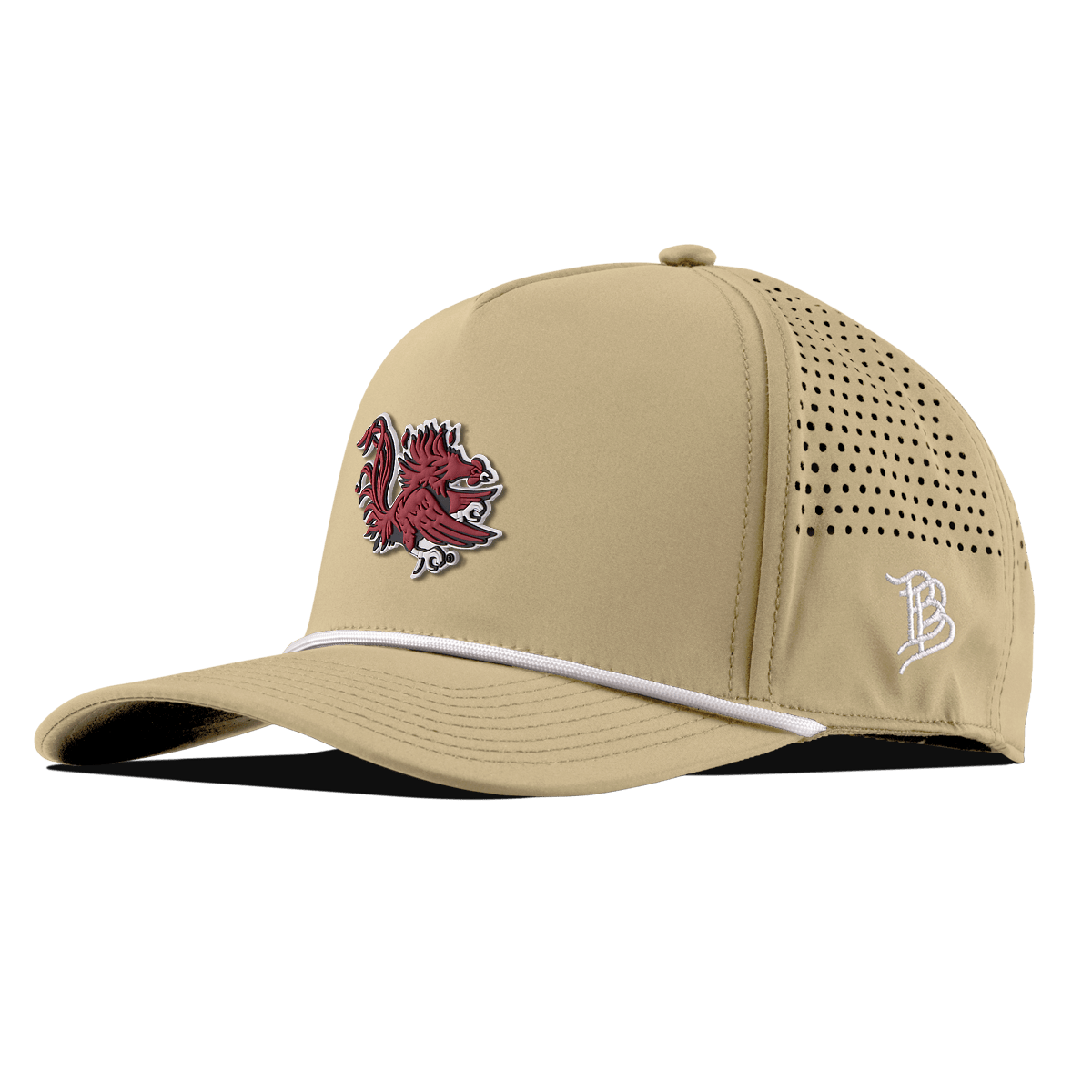 University of South Carolina "Sir Big Spur Logo" Curved 5 Panel Rope Desert