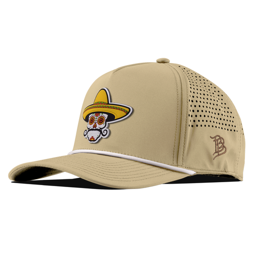 Sombrero Skull PVC Curved 5 Panel Rope Desert