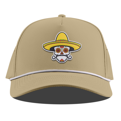 Sombrero Skull PVC Curved 5 Panel Rope Desert