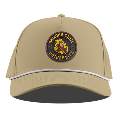Arizona State University "Sparky's Legacy Dark" Curved 5 Panel Rope Desert