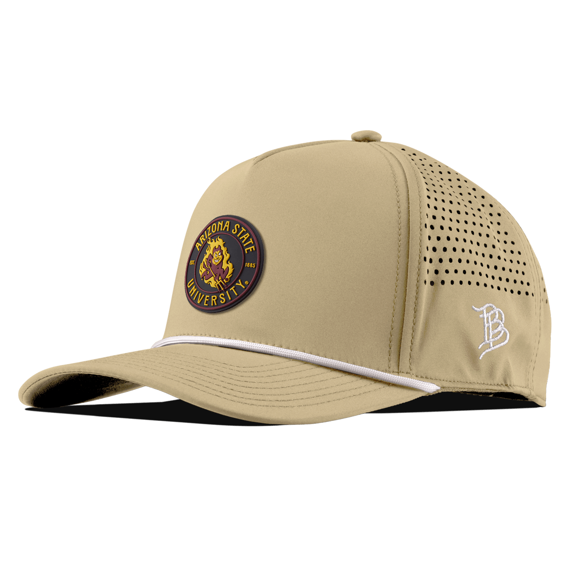 Arizona State University "Sparky's Legacy Dark" Curved 5 Panel Rope Desert