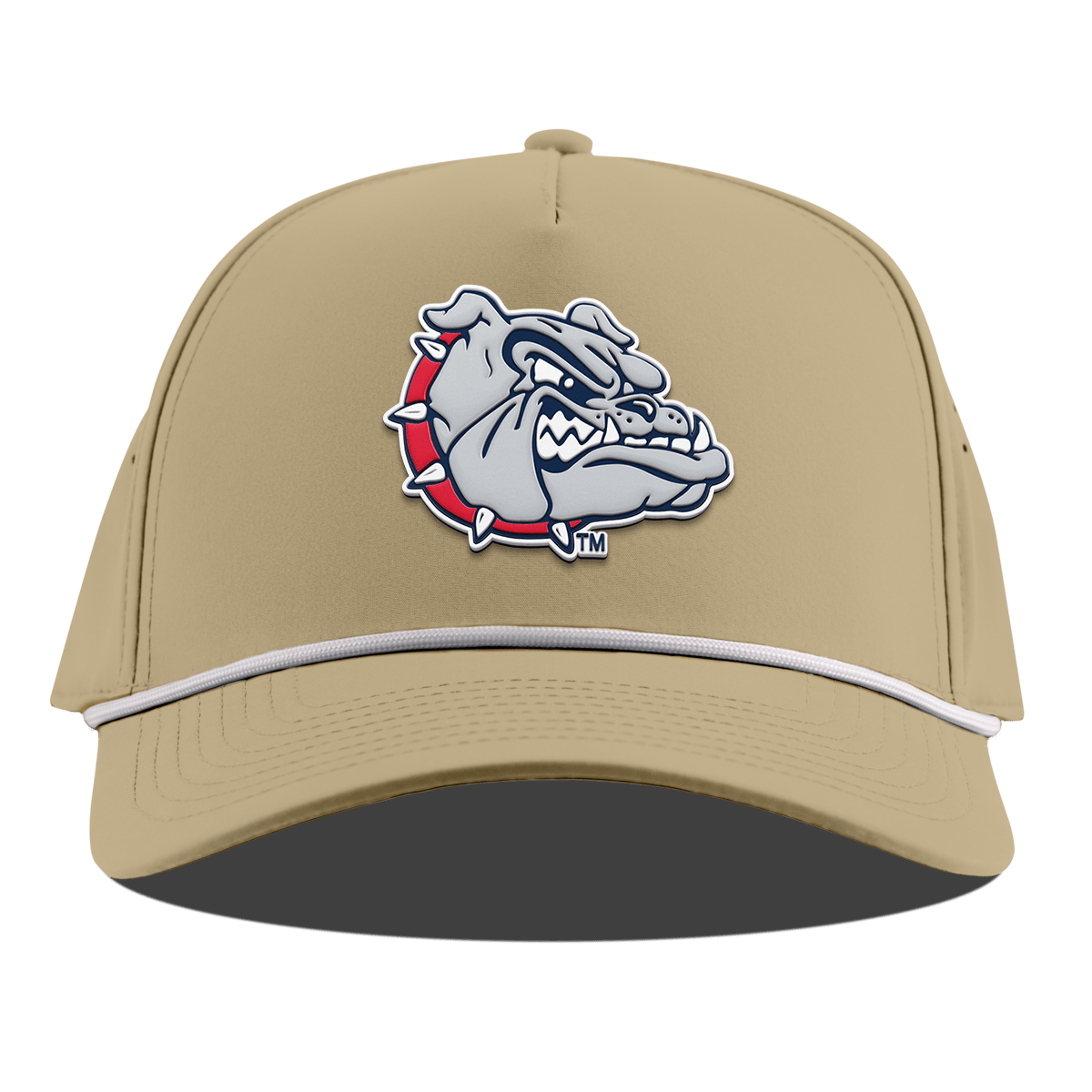 Gonzaga University "Spike The Bulldog" Curved 5 Panel Rope Desert