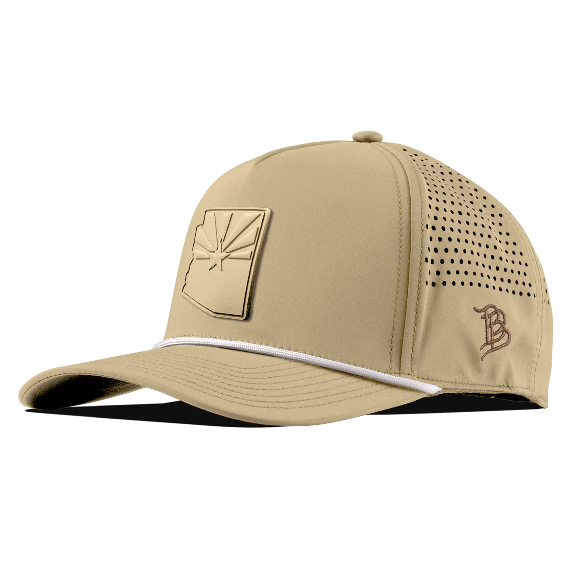 Arizona Stealth Curved 5 Panel Rope Desert/White