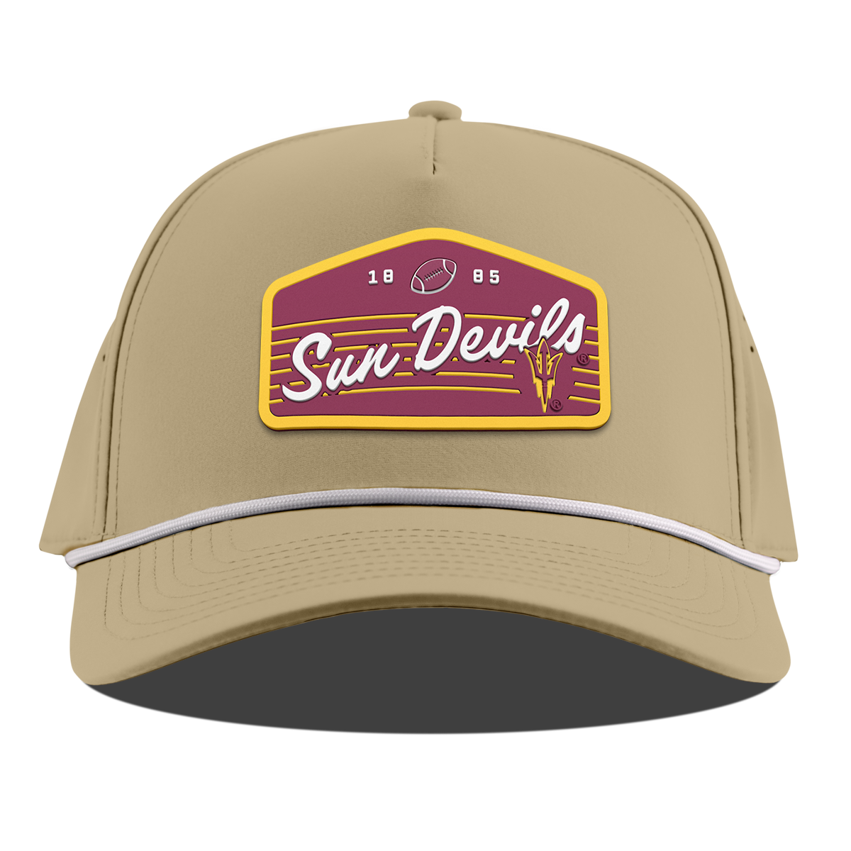 Arizona State University "Sun Devils Football" Curved 5 Panel Rope Desert