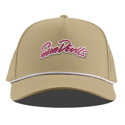 Arizona State University "Sun Devils Script" Curved 5 Panel Rope Desert