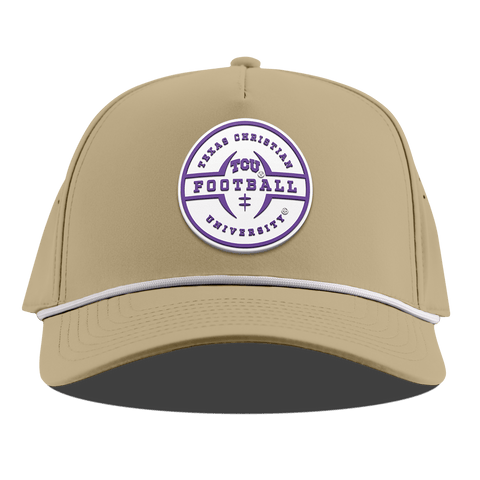 Texas Christian University "TCU Football Legacy" Curved 5 Panel Rope Desert