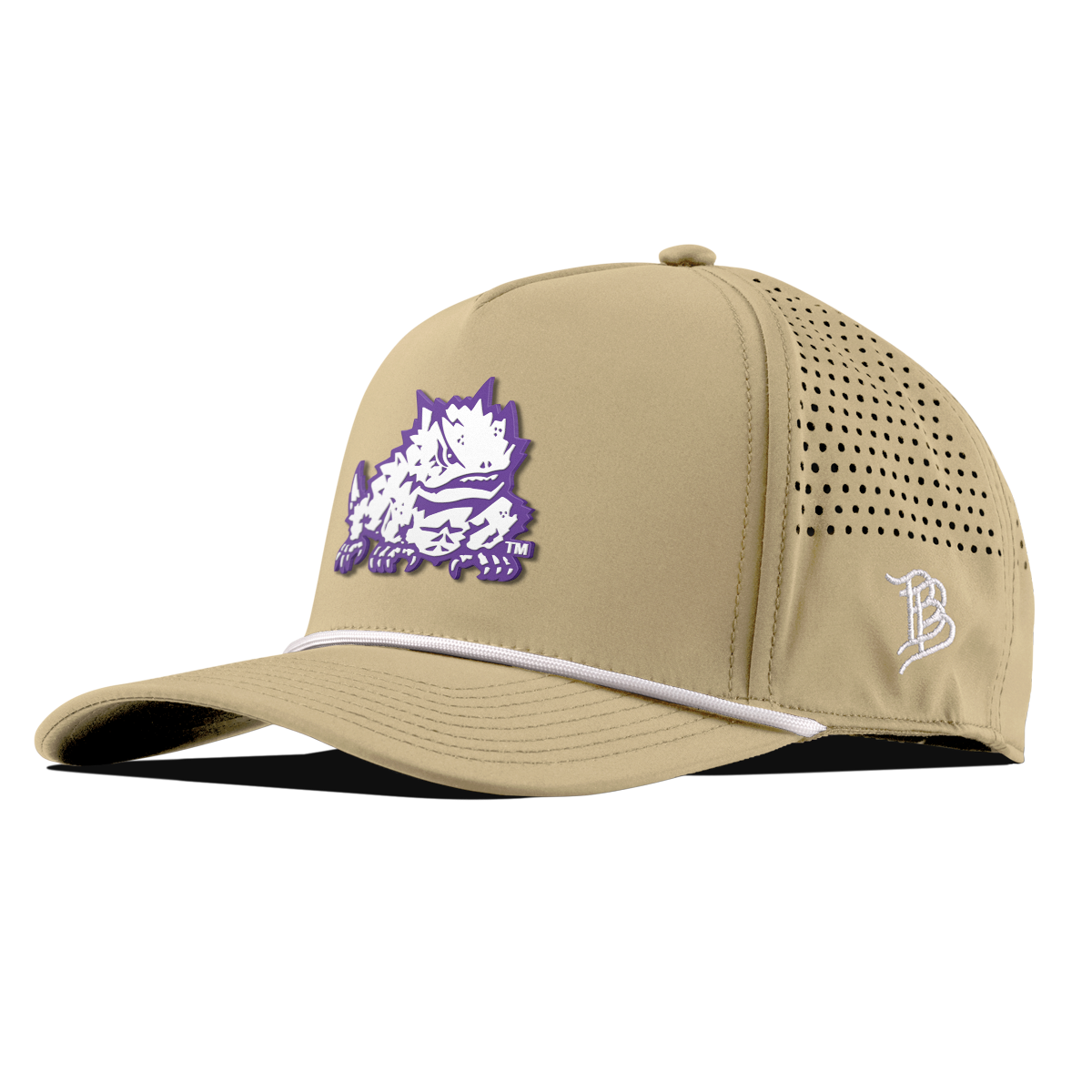 Texas Christian University "TCU Team Logo" Curved 5 Panel Rope Desert
