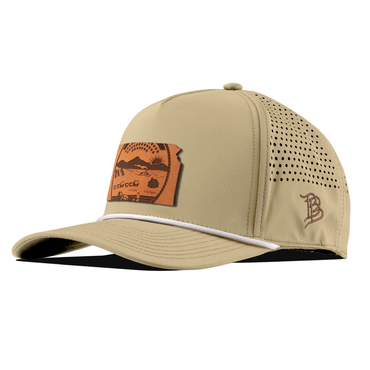 Kansas 34 Curved 5 Panel Rope Desert/White