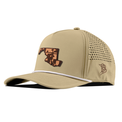 Maryland 7 Curved 5 Panel Rope Desert/White