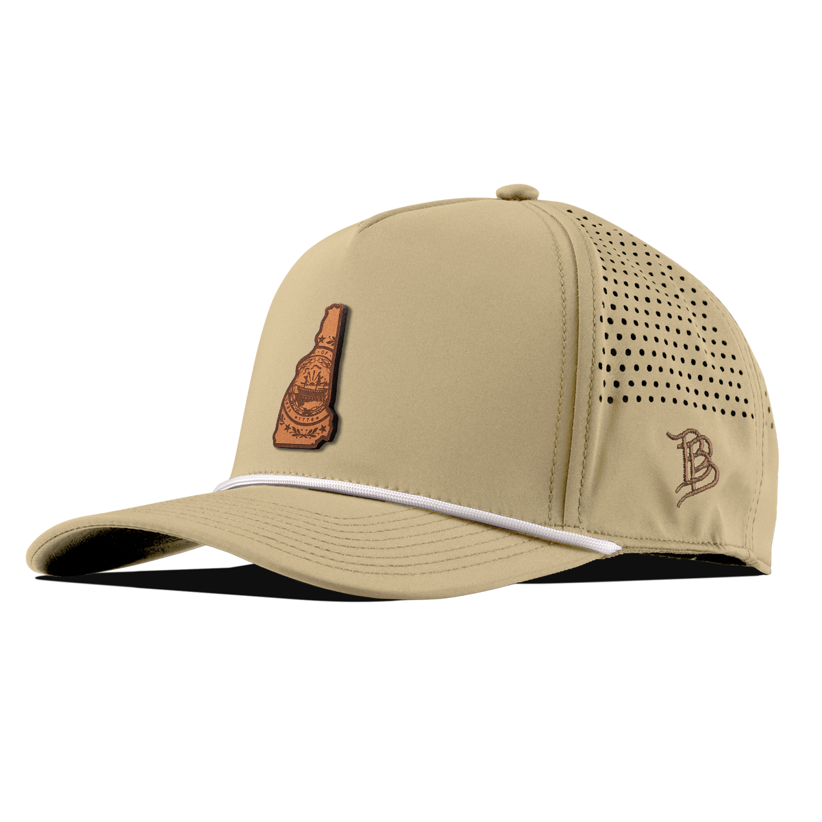 New Hampshire 9 Curved 5 Panel Rope Desert/White