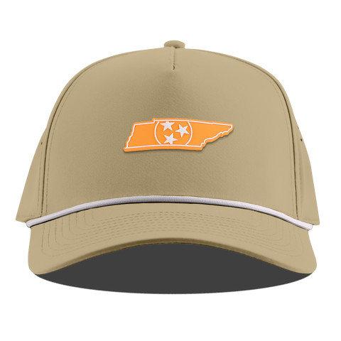 University of Tennessee "Tennessee Orange" Curved 5 Panel Rope Desert