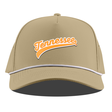 University of Tennessee "Tennessee Script" Curved 5 Panel Rope Desert