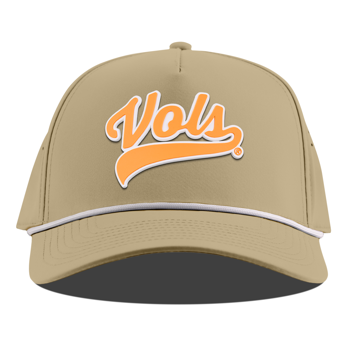 University of Tennessee "Tennessee Vols Script" Curved 5 Panel Rope Desert