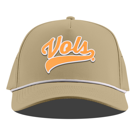 University of Tennessee "Tennessee Vols Script" Curved 5 Panel Rope Desert