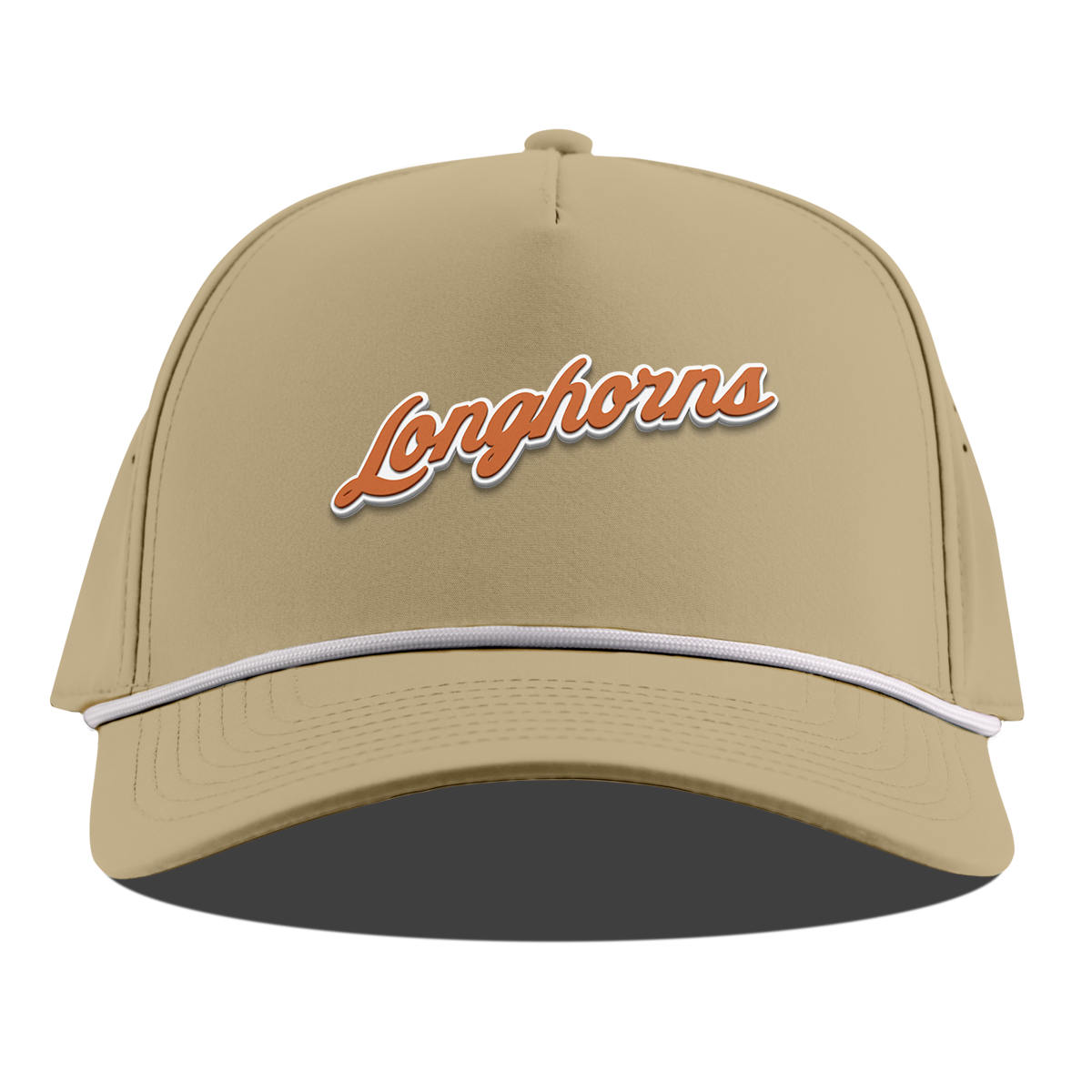University of Texas "Texas Longhorn Script" Curved 5 Panel Rope Desert