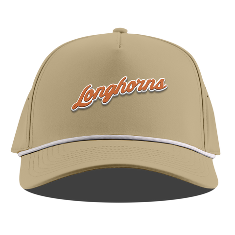University of Texas "Texas Longhorn Script" Curved 5 Panel Rope Desert