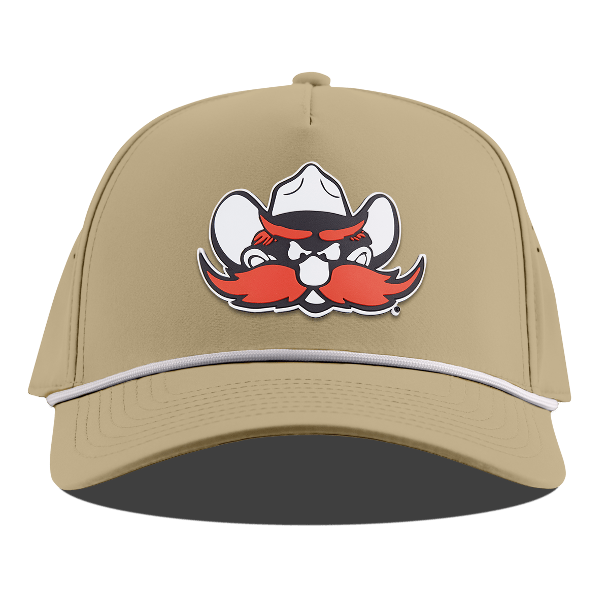Texas Tech University "Texas Tech Raider" Curved 5 Panel Rope Desert