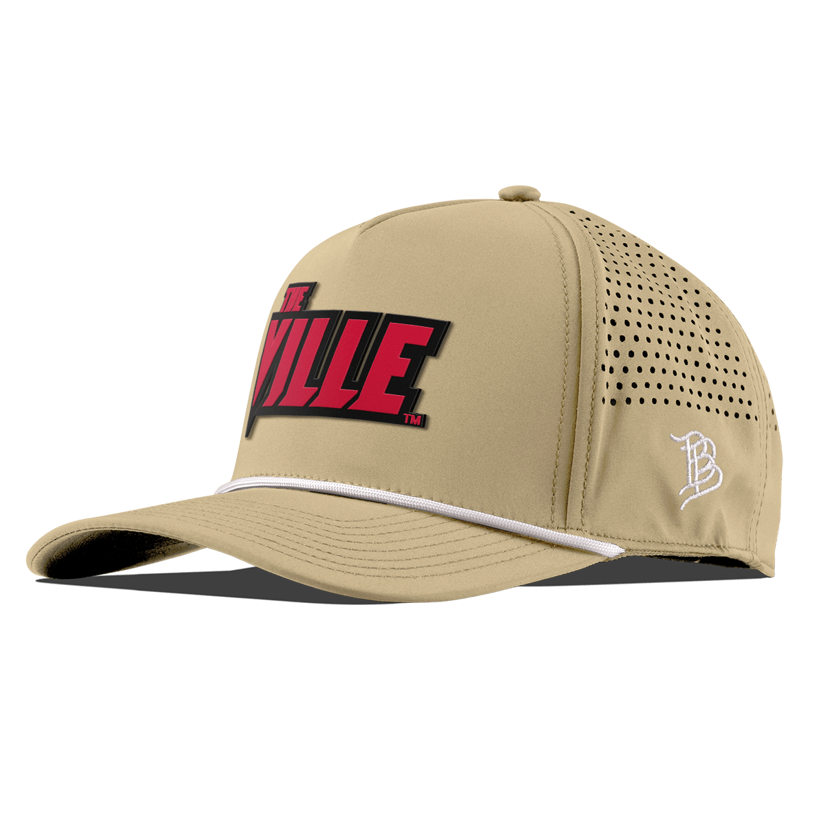 University of Louisville "The Ville Block" Curved 5 Panel Rope Desert