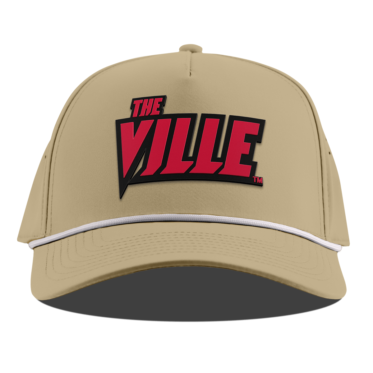 University of Louisville "The Ville Block" Curved 5 Panel Rope Desert