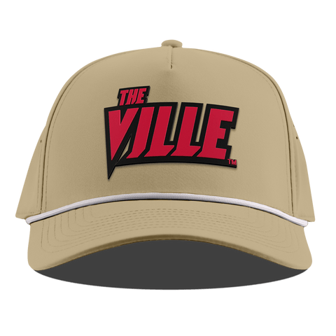 University of Louisville "The Ville Block" Curved 5 Panel Rope Desert
