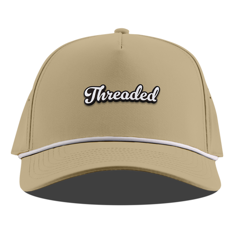 Threaded Script Curved 5 Panel Rope Desert