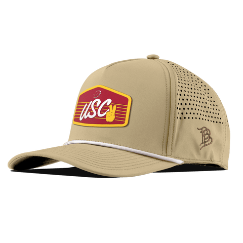 University of Southern California "Trojans Football" Curved 5 Panel Rope Desert