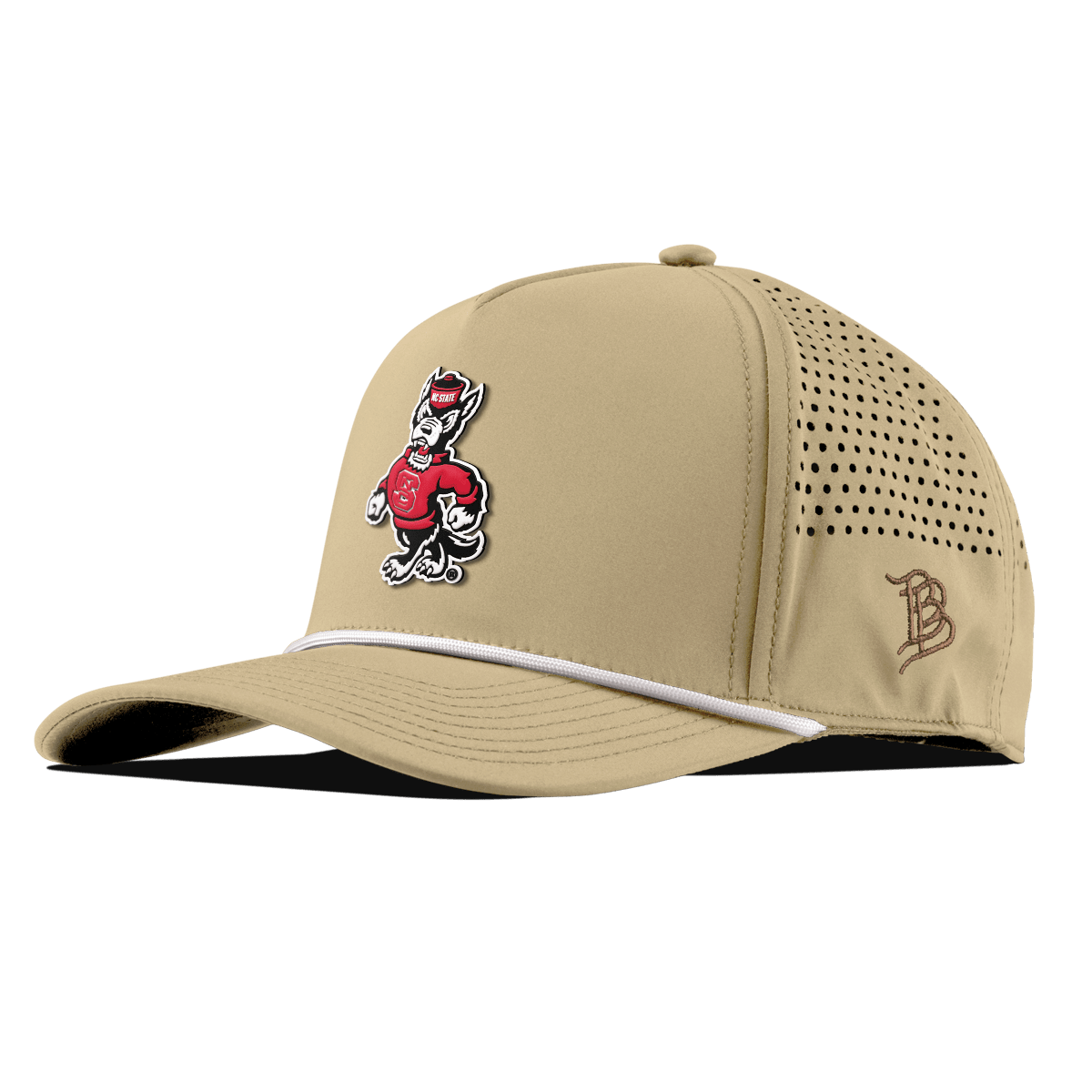 North Carolina State "Tuffy The Wolf" Curved 5 Panel Rope Desert