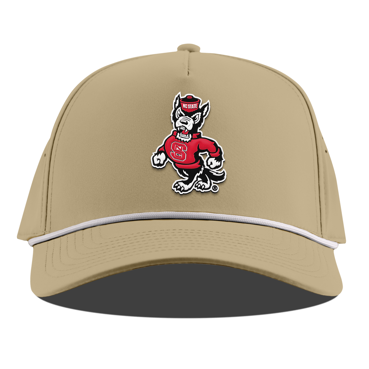 North Carolina State "Tuffy The Wolf" Curved 5 Panel Rope Desert