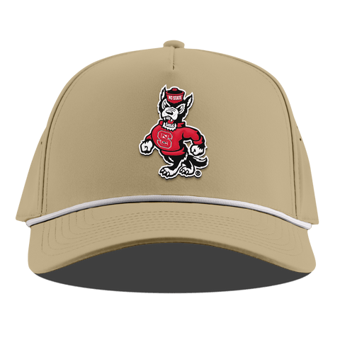 North Carolina State "Tuffy The Wolf" Curved 5 Panel Rope Desert
