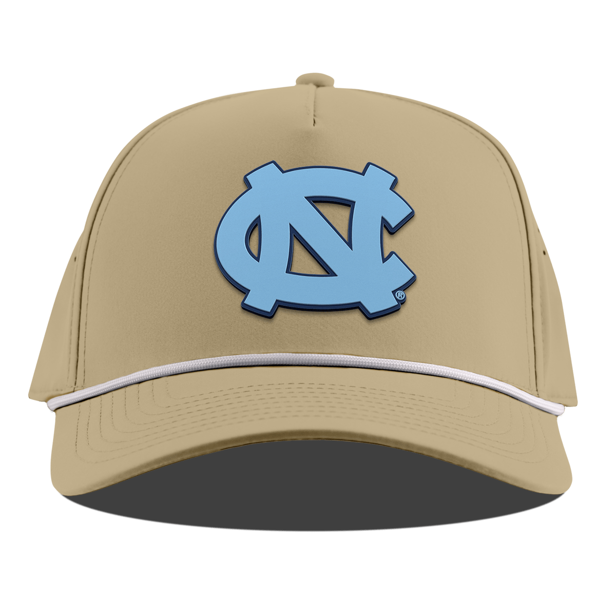University of North Carolina "UNC Team Logo Carolina Blue" Curved 5 Panel Rope Desert