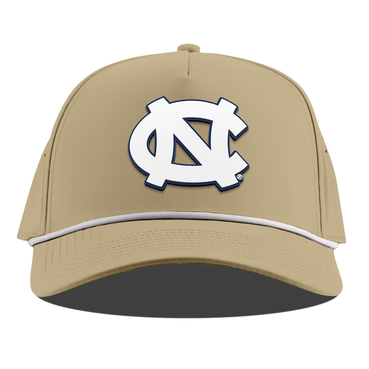 University of North Carolina "UNC Team Logo" Curved 5 Panel Rope Desert