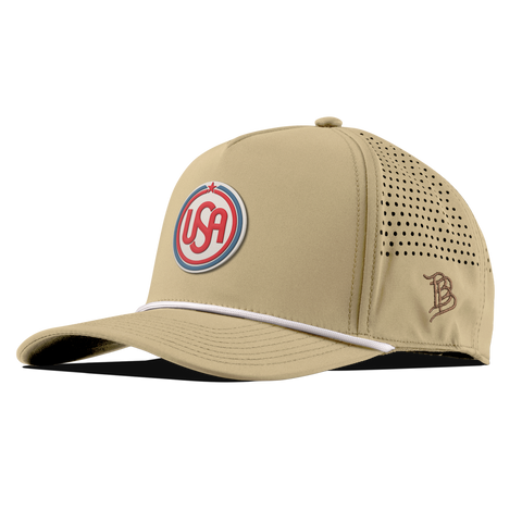 USA Icon Curved 5 Panel Rope Desert