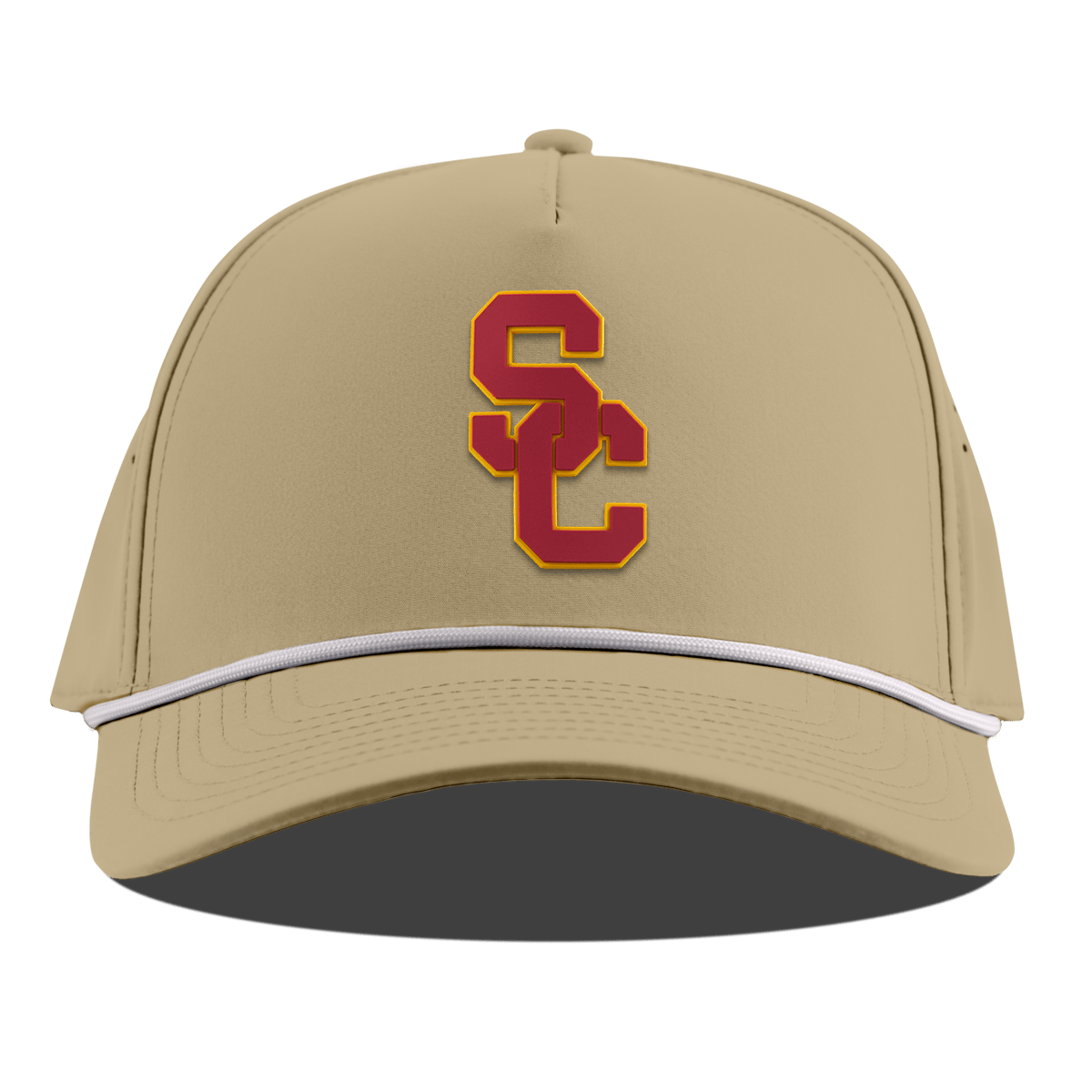University of Southern California "USC Stacked" Curved 5 Panel Rope Desert