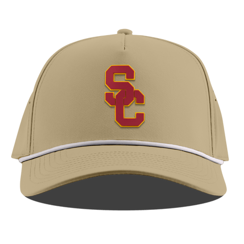 University of Southern California "USC Stacked" Curved 5 Panel Rope Desert