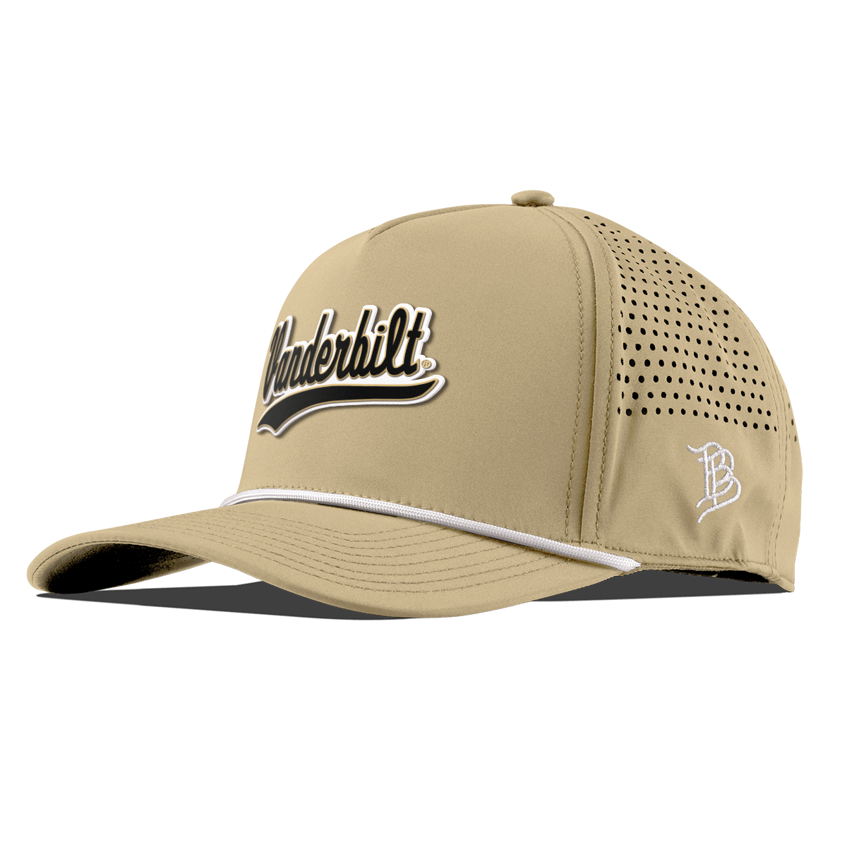 Vanderbilt University "Vanderbilt Script" Curved 5 Panel Rope Desert