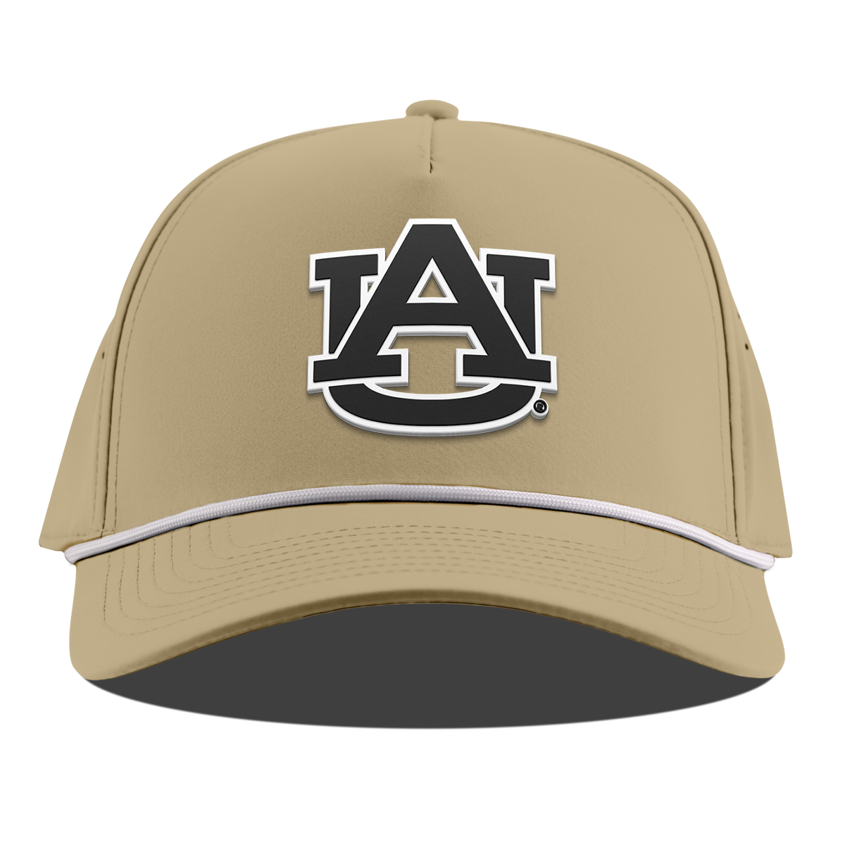Auburn University "Vintage Auburn Team Logo" Curved 5 Panel Rope Desert