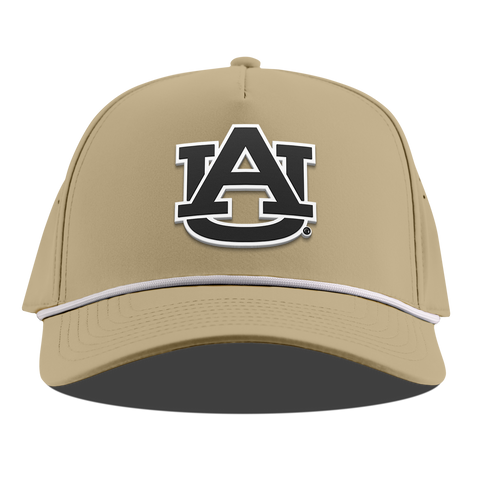 Auburn University "Vintage Auburn Team Logo" Curved 5 Panel Rope Desert