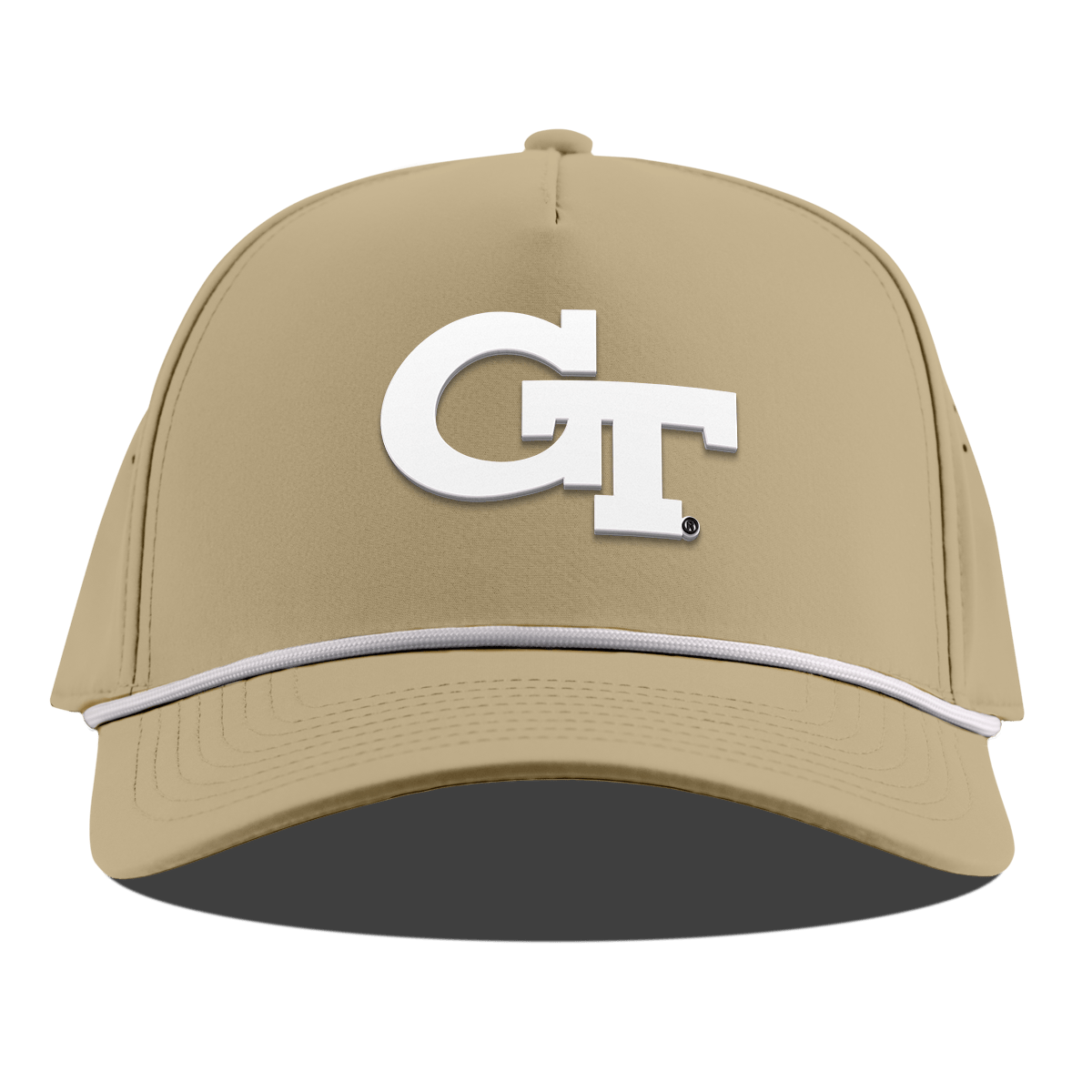 Georgia Tech University "Vintage Georgia Tech Team Logo" Curved 5 Panel Rope Desert