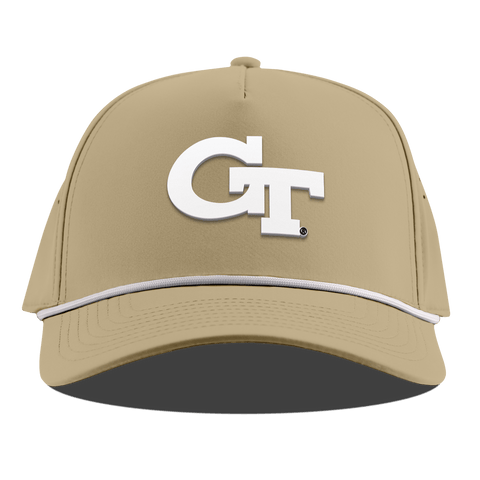 Georgia Tech University "Vintage Georgia Tech Team Logo" Curved 5 Panel Rope Desert