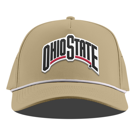 Ohio State University "Vintage Ohio State Block" Curved 5 Panel Rope Desert