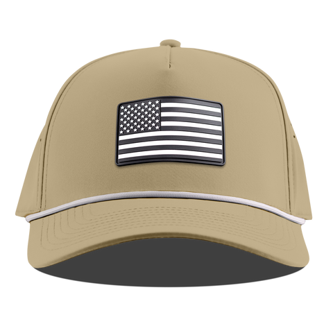 Vintage Old Glory Curved 5 Panel Rope Desert