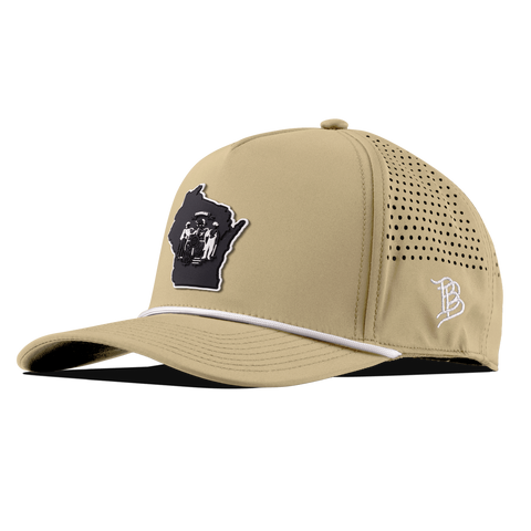 Wisconsin Vintage Curved 5 Panel Rope Desert