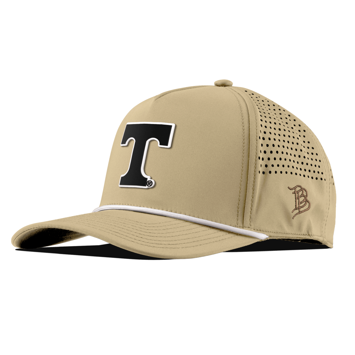 University of Tennessee "Vintage Tennessee Block" Curved 5 Panel Rope Desert