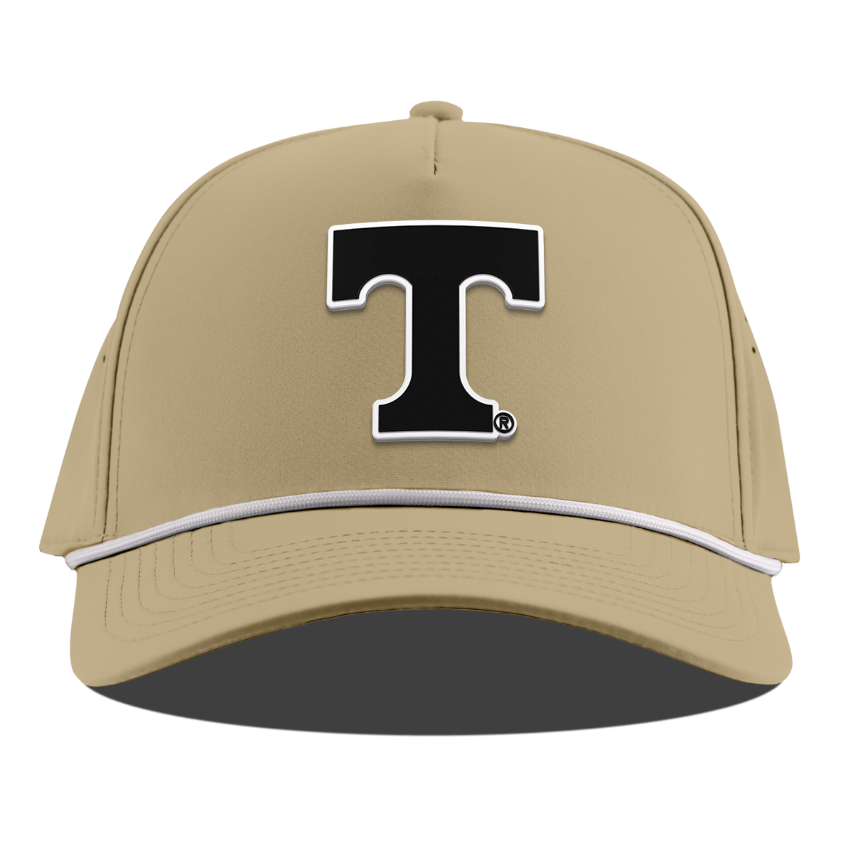 University of Tennessee "Vintage Tennessee Block" Curved 5 Panel Rope Desert