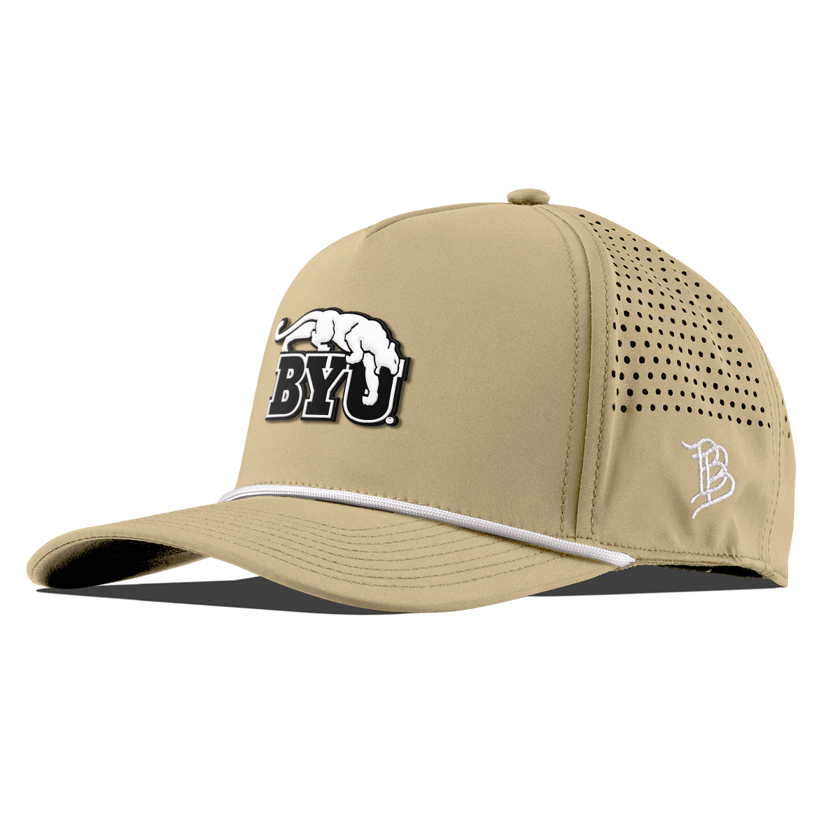 Brigham Young University "Vintage BYU Cougars" Curved 5 Panel Rope Desert