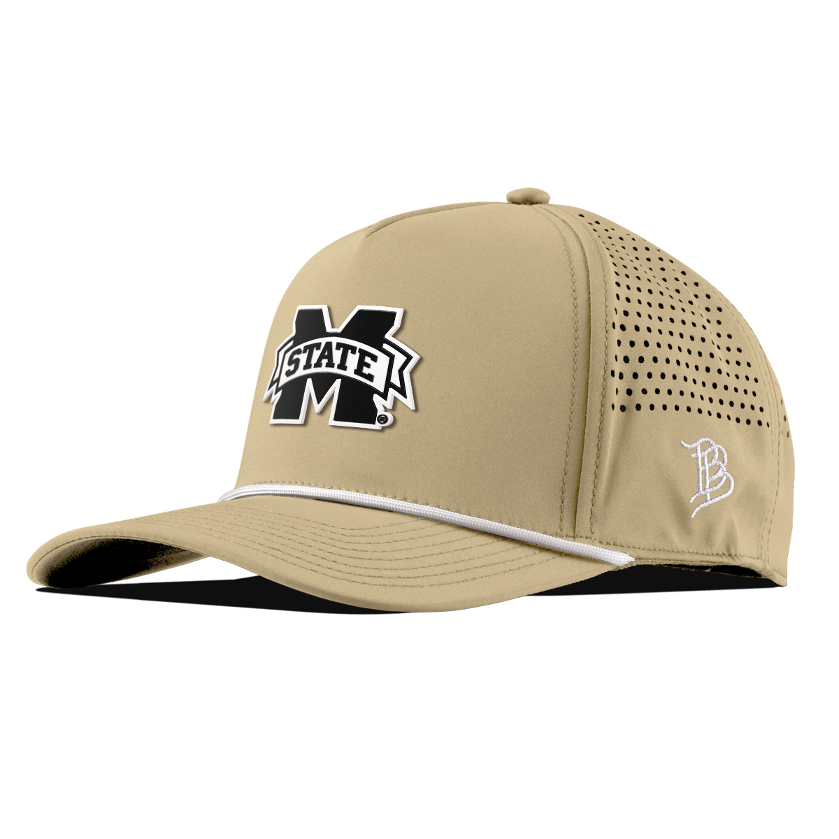 Mississippi State University "Vintage Miss State Team Logo" Curved 5 Panel Rope Desert