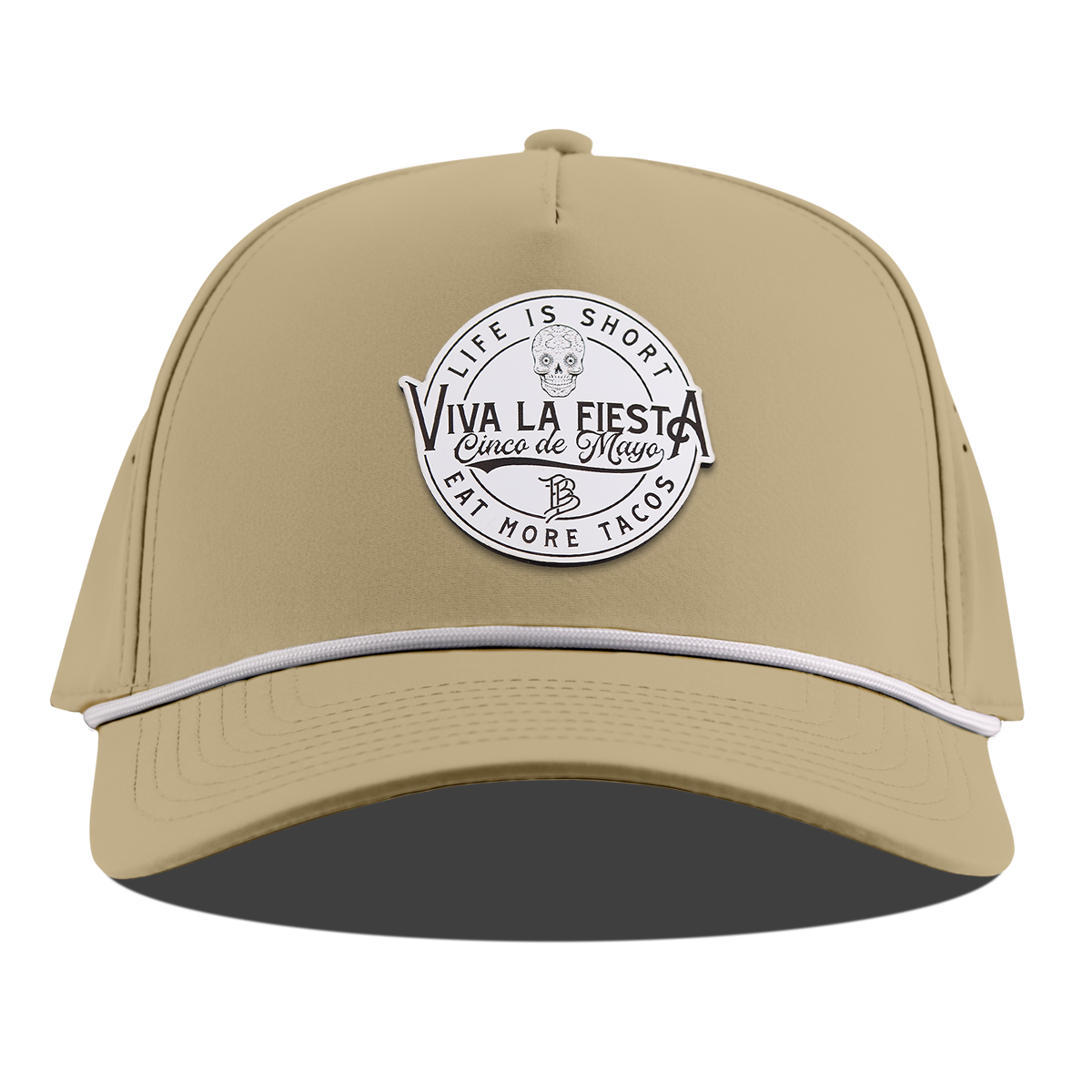 Branded Fiesta Curved 5 Panel Rope Desert