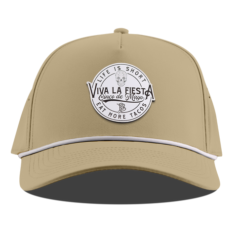 Branded Fiesta Curved 5 Panel Rope Desert